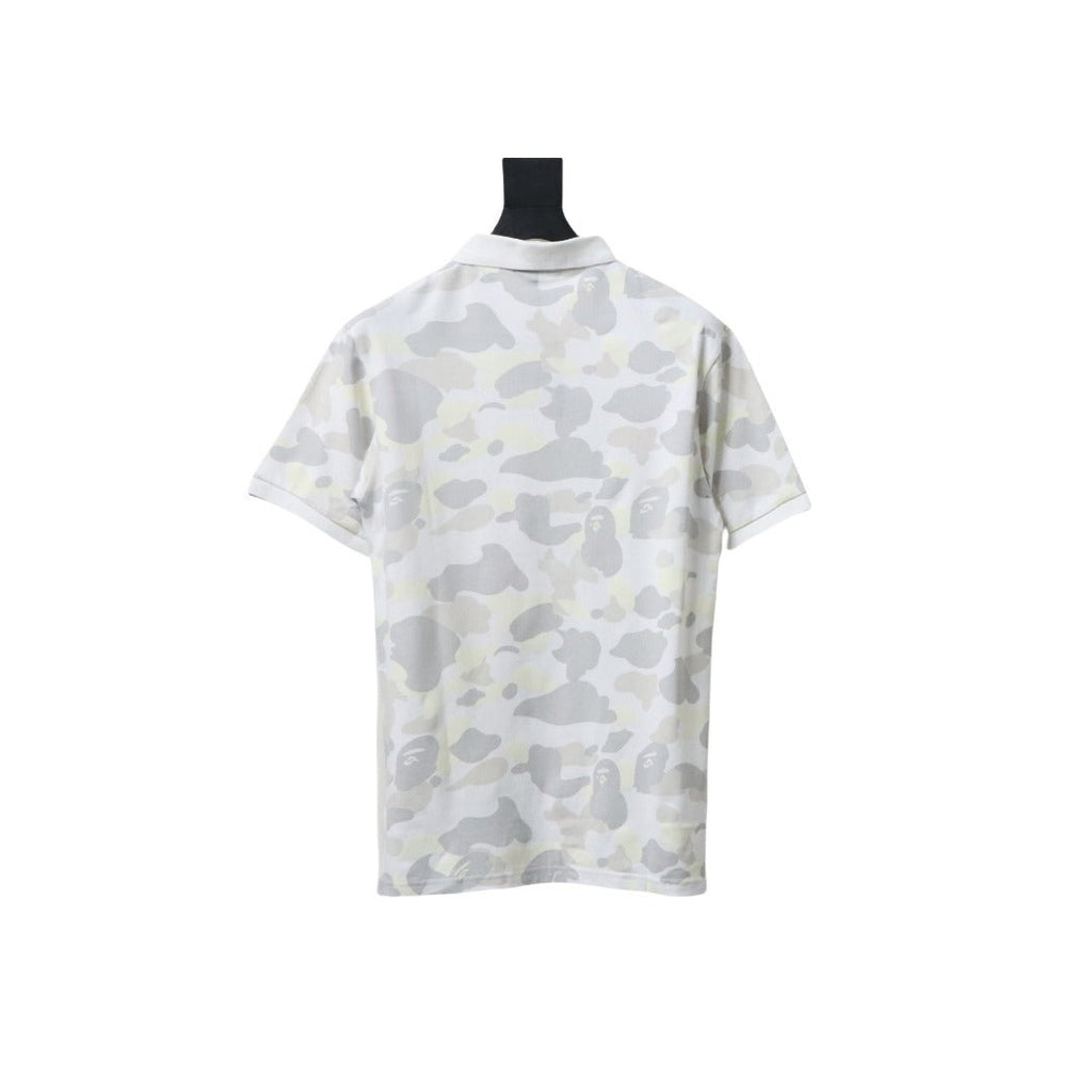 BAPE City Camo Large Ape Head Relaxed Fit Polo White