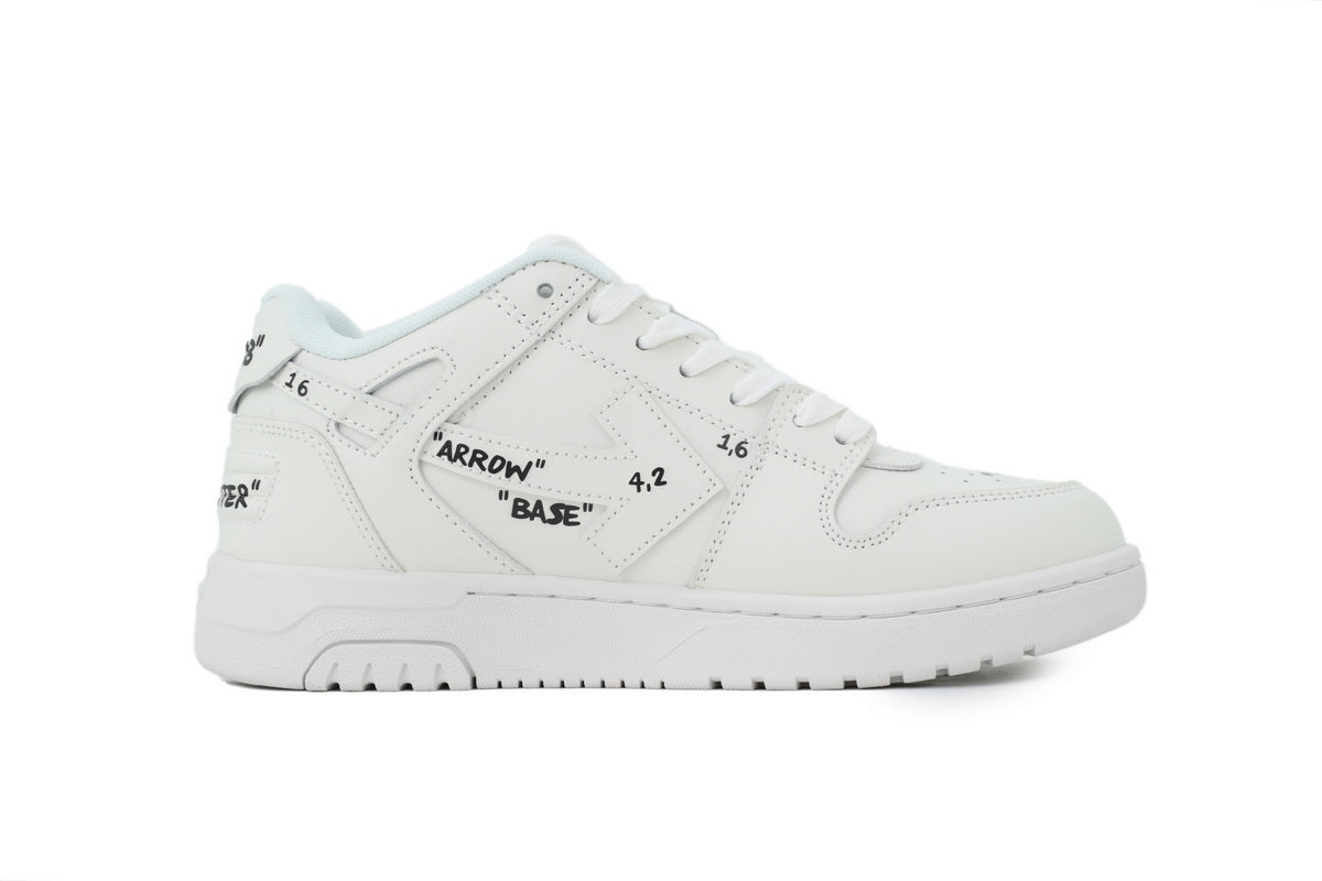 Off White Out of Office OOO Sneakers White Black OMIA189F25LEA0070110
