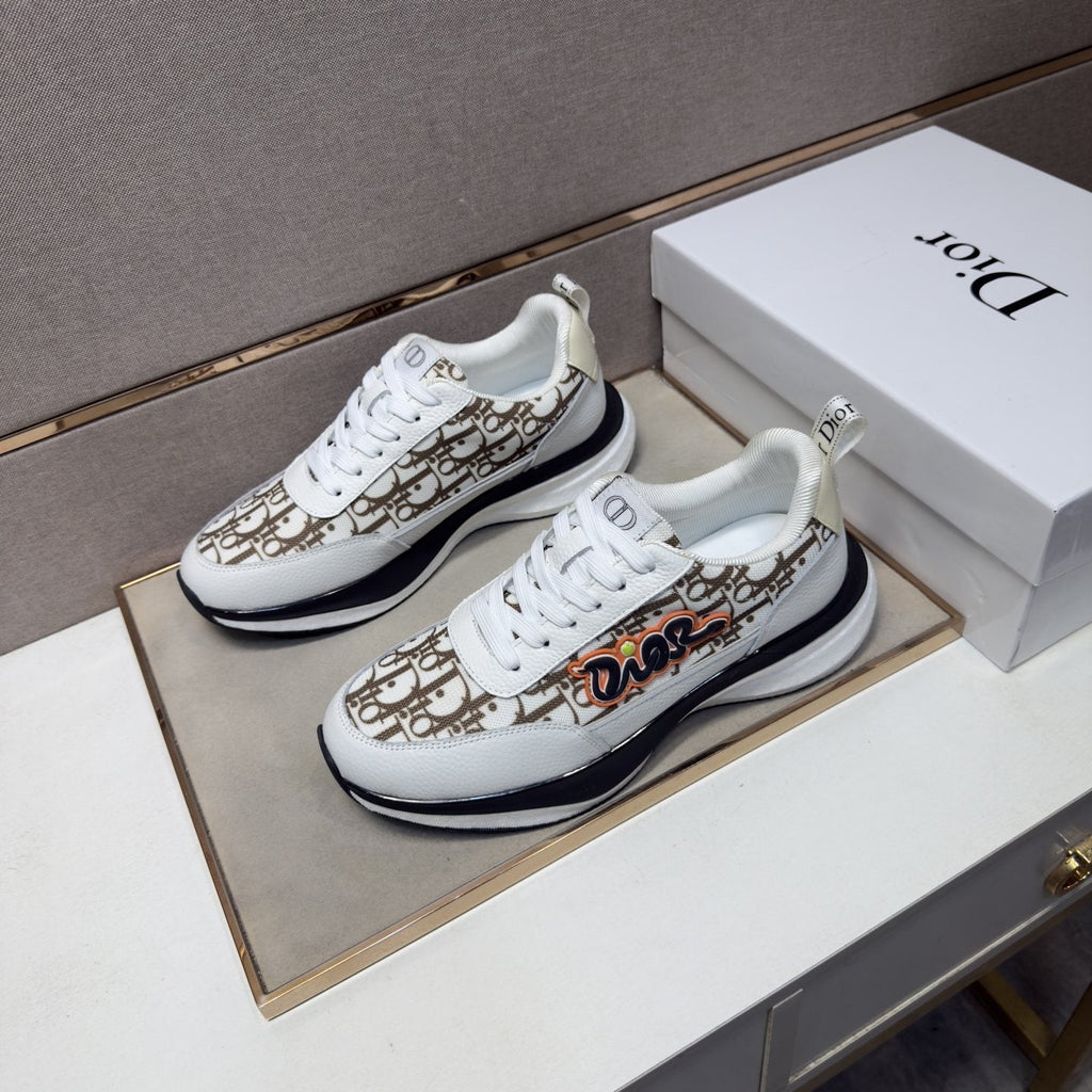 Dior Patterned Low-Top Men's Sneakers