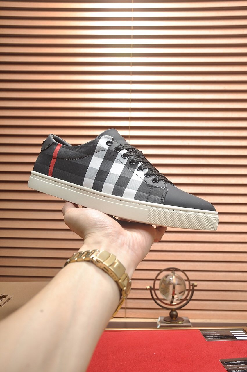 Burberry Black Check Sneakers