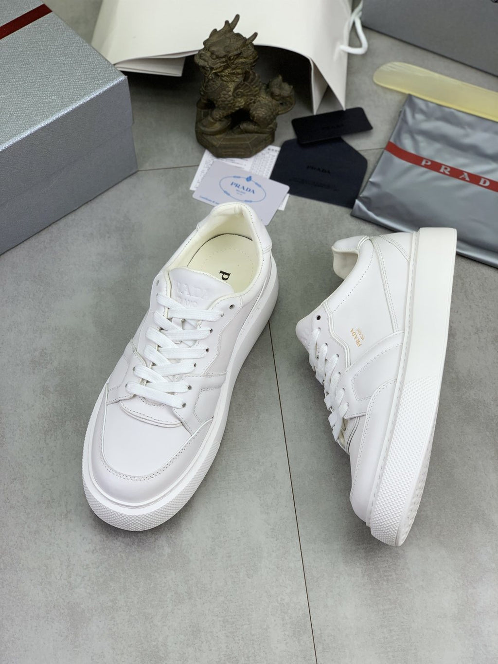 Prada Paneled Low-Top Sneakers