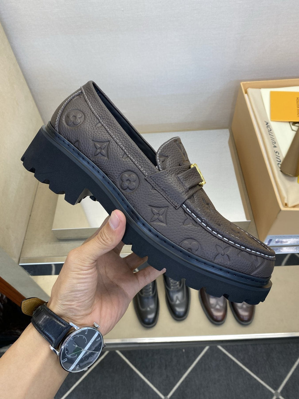 Louis Vuitton Men's Metal Hardware Loafers