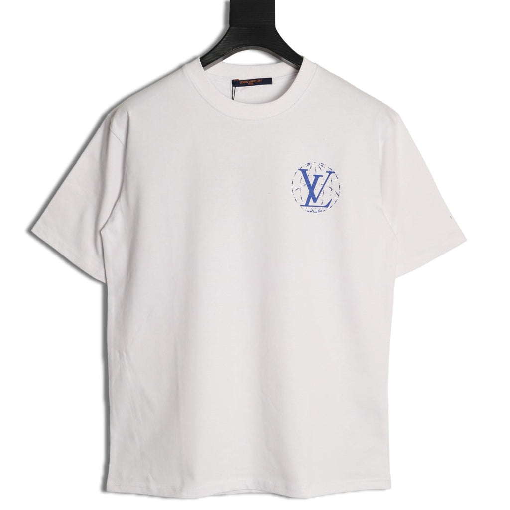 Louis Vuitton Globe Slogan Back-Print T-Shirt - White