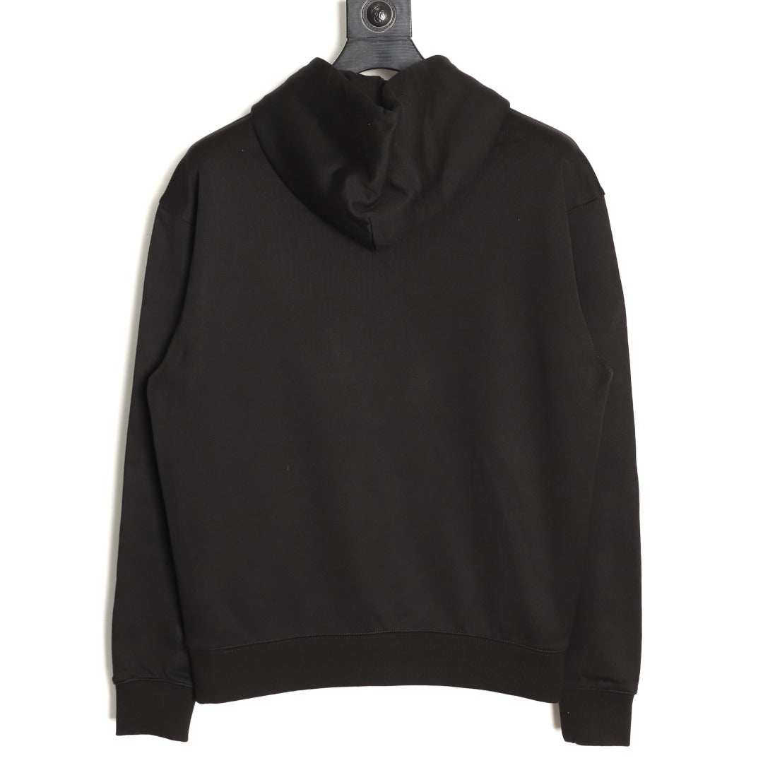 Burberry Equestrian Graphic Pullover Hoodie - Black