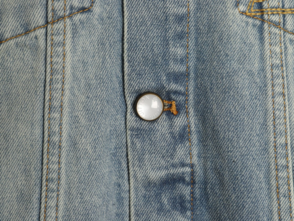 Louis Vuitton Truck-Detail Denim Jacket - Washed Gray